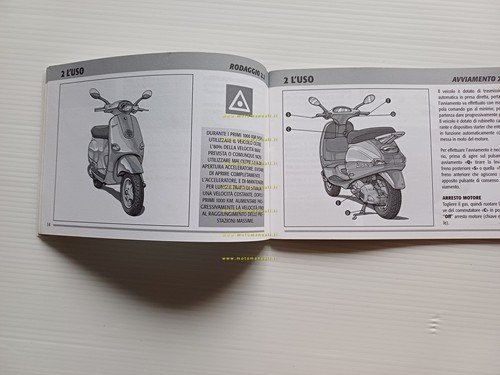PIAGGIO Vespa ET4 50 2000 manuale uso manutenzione italiano originale