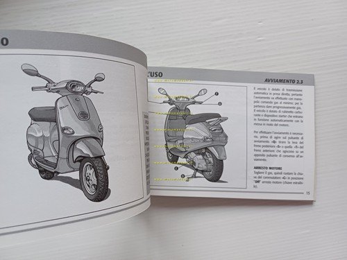 Piaggio Vespa ET4 50 2000 manuale uso manutenzione italiano originale