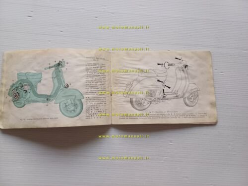 Piaggio Vespa GS 160 1962 manuale uso manutenzione libretto istruzioni …