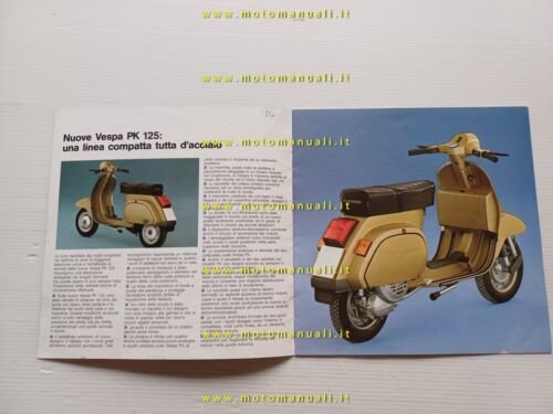Piaggio Vespa PK 125 - PK 125 S 1983 depliant …