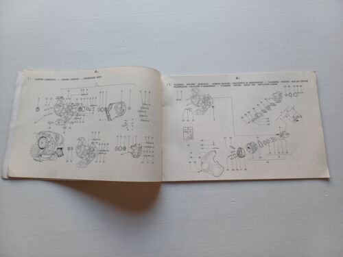 Piaggio Vespa PK 125 Automatica 1984 tavole illustrate catalogo ricambi