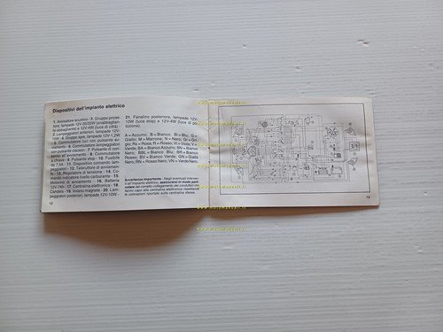 Piaggio Vespa PK 125 FL VMX7T 1990 manuale uso libretto …