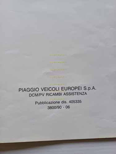 Piaggio VESPA PK 125 FL2 VMX7T 1990 VARIANTE catalogo ricambi …