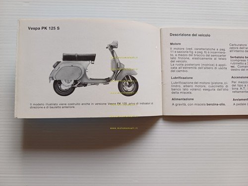 Piaggio Vespa PK 125 S - PK 125 1982 manuale …