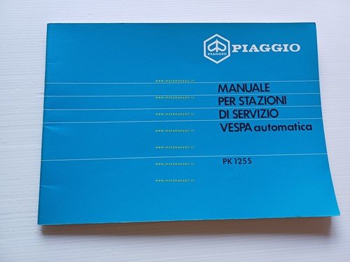 Piaggio VESPA PK 125 S Automatica 1984 manuale officina italiano …