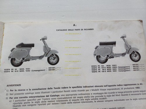 Piaggio Vespa PK 50-50 S -80 S-100 S- 125- 125 …