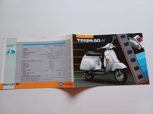Piaggio Vespa PK 50 N 1989 depliant originale italiano