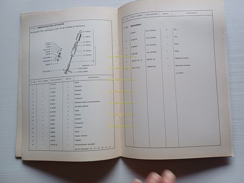 Piaggio VESPA PK 50 N V5X5T 1989 catalogo ricambi VARIANTE …