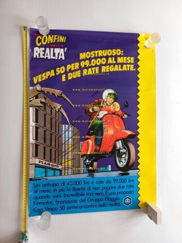 Piaggio Vespa PK 50 promozione vendite manifesto poster originale