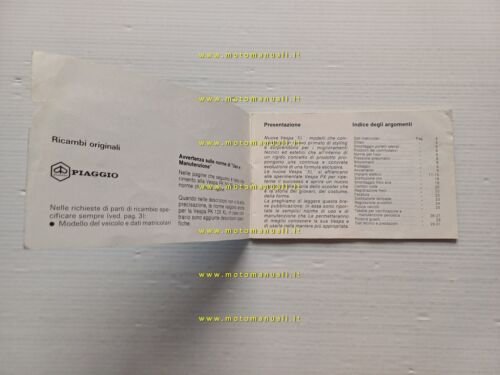 Piaggio Vespa PK 50 V5X1M - 125 XL VMX6M 1986 …