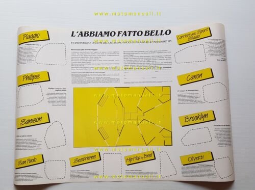 Piaggio Vespa PK 50 XL salone Milano 1985 manifesto poster …