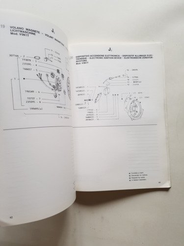 Piaggio Vespa PK 50 XL V5N1T 1990 catalogo ricambi ORIGINALE