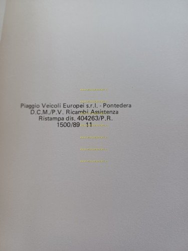 Piaggio Vespa PK 50 XL V5X3T 1986 catalogo ricambi originale