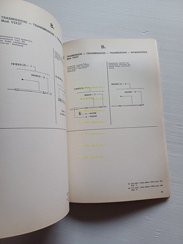 Piaggio Vespa PK 50 XL V5X3T 1986 catalogo ricambi originale