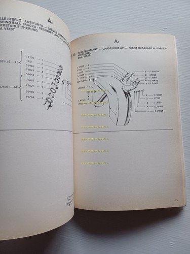 Piaggio Vespa PK 50 XL V5X3T 1986 catalogo ricambi originale