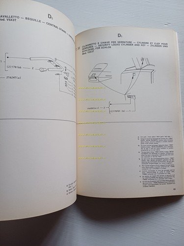 Piaggio Vespa PK 50 XL V5X3T 1986 catalogo ricambi originale