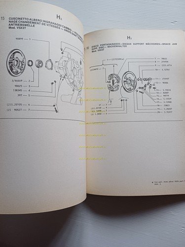 Piaggio Vespa PK 50 XL V5X3T 1986 catalogo ricambi originale