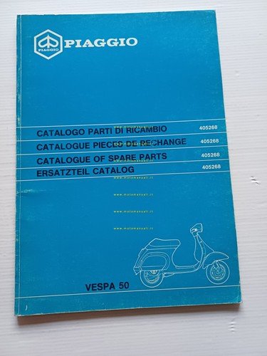 Piaggio Vespa PK 50 XL2 V5N1T 1990 catalogo ricambi originale