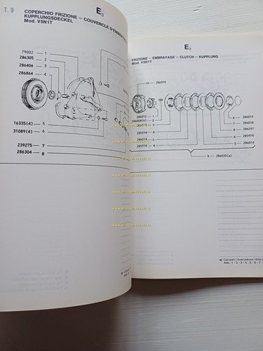 Piaggio Vespa PK 50 XL2 V5N1T 1990 catalogo ricambi originale