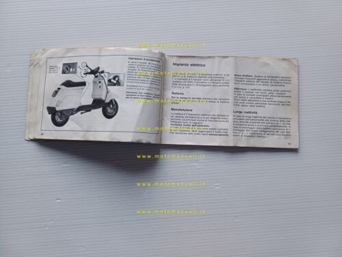 Piaggio Vespa PK 50 XL2 V5N1T 1990 manuale uso manutenzione …