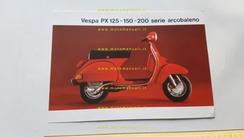 Piaggio Vespa PX 125 - 150 -200 Arcobaleno 1985 depliant …