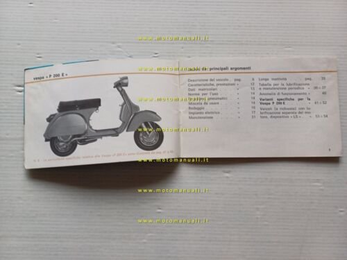 Piaggio Vespa PX 125 150 200 1978 manuale uso manutenzione …