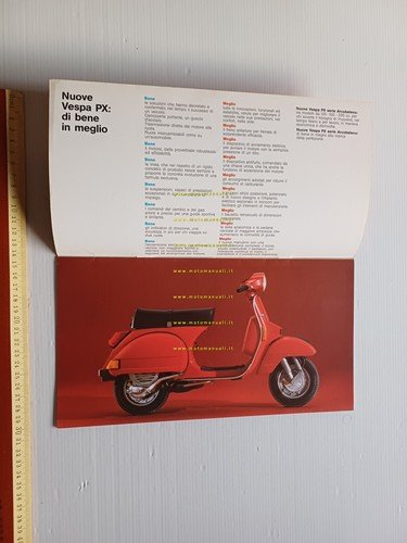 Piaggio Vespa PX 125 150 200 Arcobaleno modelli 1983 depliant …