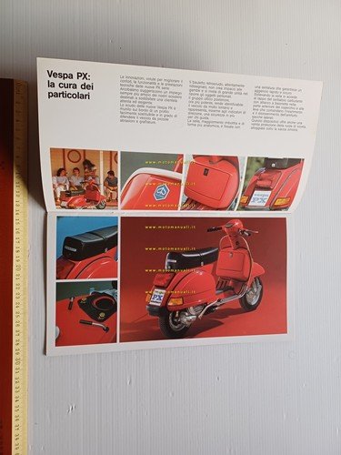 Piaggio Vespa PX 125 150 200 Arcobaleno modelli 1983 depliant …
