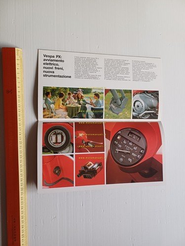 Piaggio Vespa PX 125 150 200 Arcobaleno modelli 1983 depliant …