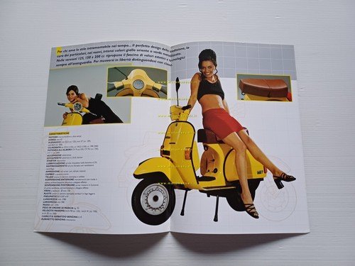 Piaggio Vespa PX 125-150-200 Classica 1996 depliant originale italiano