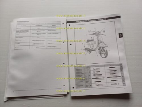 Piaggio VESPA PX 125 150 200 freno disco 1998 manuale …
