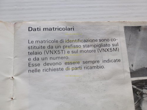 Piaggio Vespa PX 125 T5 1985 manuale uso manutenzione libretto …