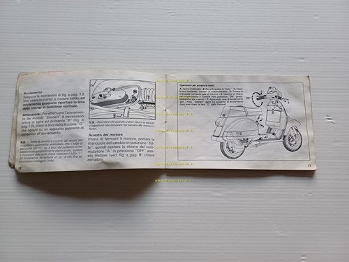 Piaggio Vespa PX 125 T5 1985 manuale uso manutenzione libretto …