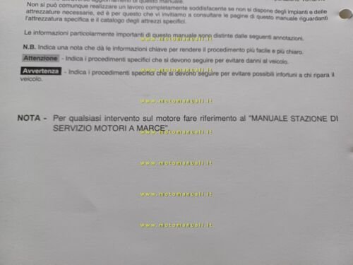 Piaggio Vespa PX freno disco 1998 manuale officina TELAIO originale …