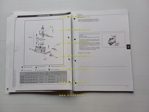 Piaggio Vespa PX freno disco 1998 manuale officina TELAIO originale …