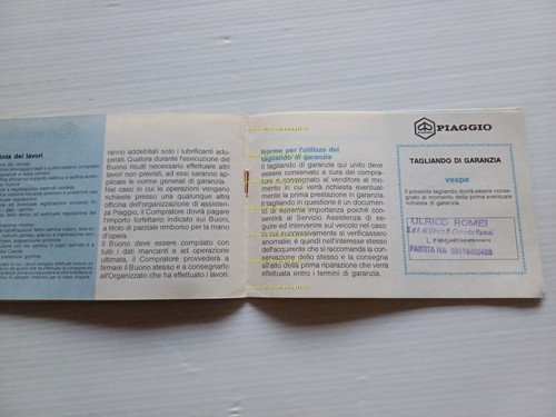 Piaggio Vespa PX garanzia usata 1984 originale