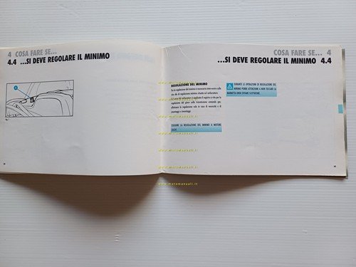 Piaggio Vespa PX ultima serie manuale uso manutenzione libretto originale