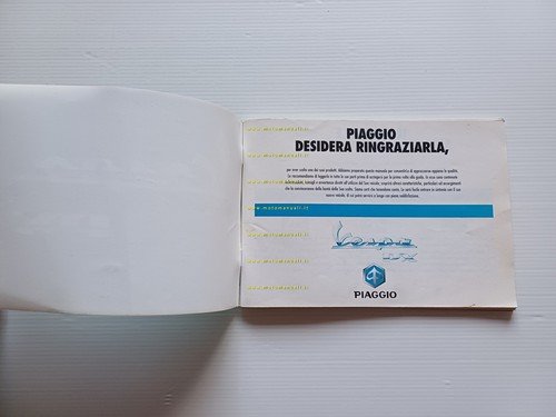 Piaggio Vespa PX ultima serie manuale uso manutenzione libretto originale