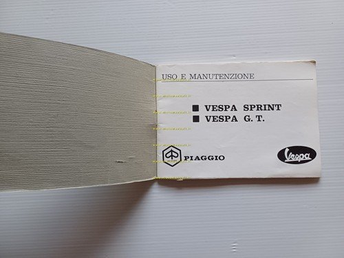 Piaggio Vespa Sprint 150 VLB1 - GT 125 VNL2 1968 …