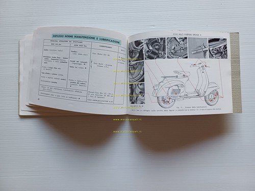 Piaggio Vespa Sprint 150 VLB1 1965 manuale uso manutenzione libretto …