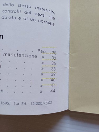 Piaggio Vespa Sprint 150 VLB1 1965 manuale uso manutenzione libretto …
