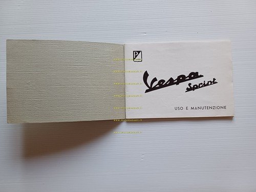 Piaggio Vespa Sprint 150 VLB1 1965 manuale uso manutenzione libretto …