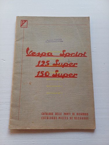 Piaggio Vespa Sprint VLB1 125-150 Super VNC1-VBC1 '65 catalogo ricambi …