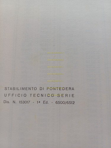 Piaggio Vespa Sprint VLB1 125-150 Super VNC1-VBC1 '65 catalogo ricambi …