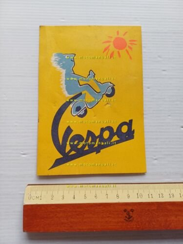 Piaggio Vespa Vespizzatevi cartolina pubblicitaria originale anni 50