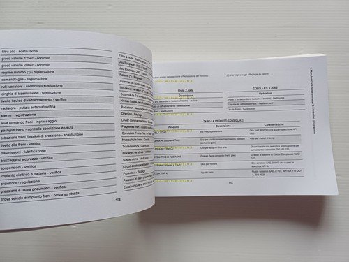 Piaggio X8 125 - 200 2003 manuale uso manutenzione libretto …