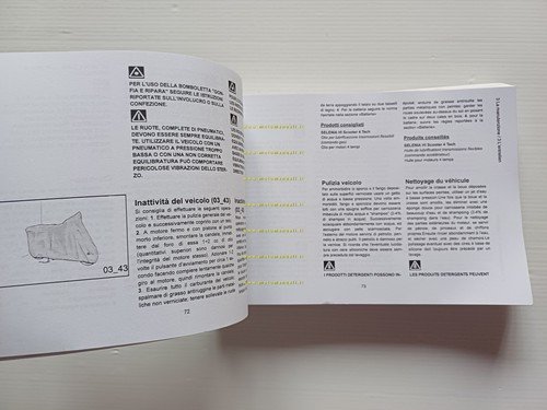 Piaggio X8 125 - 200 2003 manuale uso manutenzione libretto …