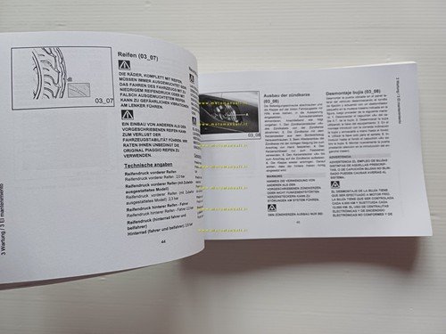 Piaggio X8 125 - 200 2003 manuale uso manutenzione libretto …