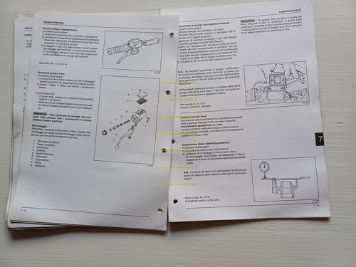 Piaggio X9 250 manuale officina TELAIO originale