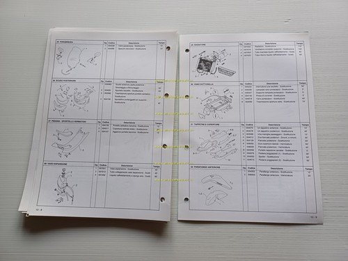 Piaggio X9 500 2001 manuale officina TELAIO originale italiano